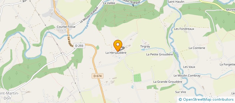 localisation de l'entreprise SCEA LA ROUSSELIERE  SOULEUVRE EN BOCAGE