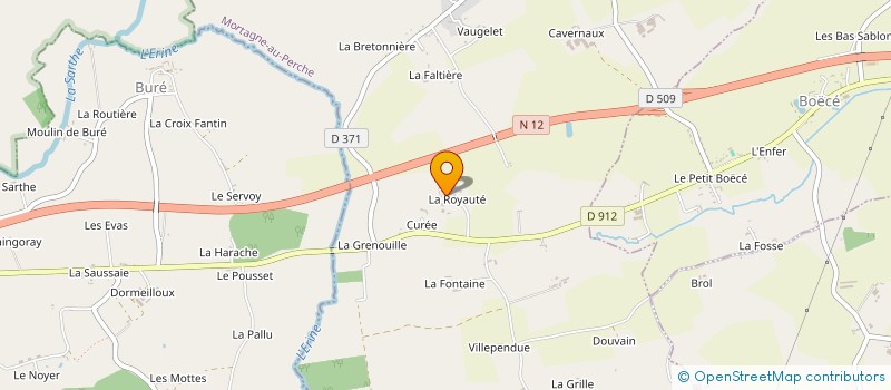 localisation de l'entreprise SCEA LA ROYAUTE à LA MESNIERE