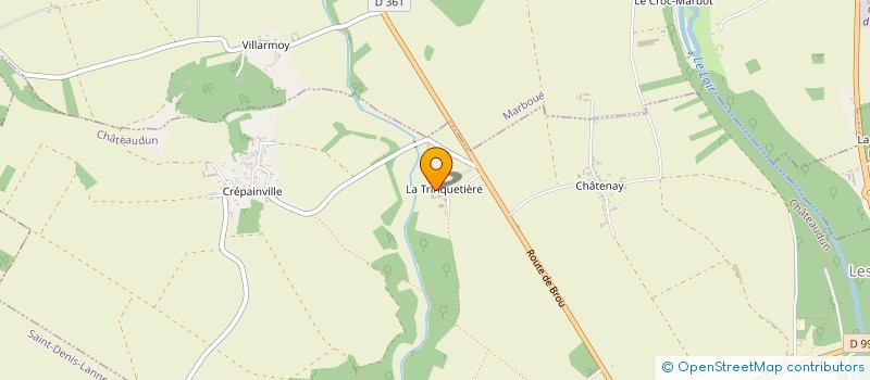 localisation de l'entreprise SCEA LA TRIQUETIERE à CHATEAUDUN