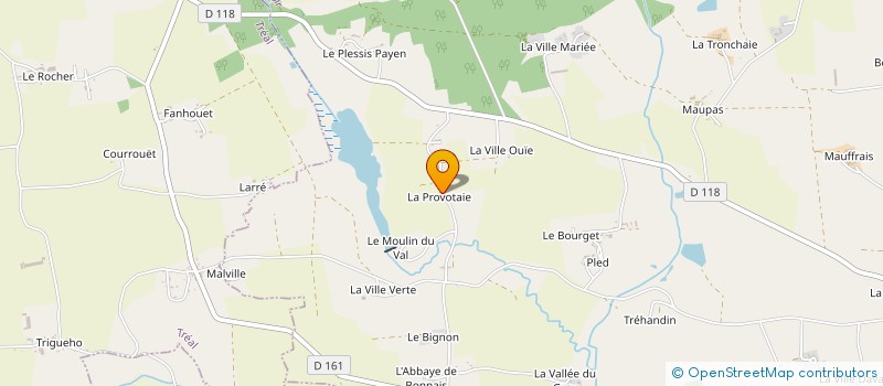 localisation de l'entreprise SCEA LA TRONCHAIE à CARENTOIR