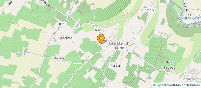 localisation de l'entreprise SCEA LA VIEILLE FERME  SAINT-MARTIAL-SUR-NE