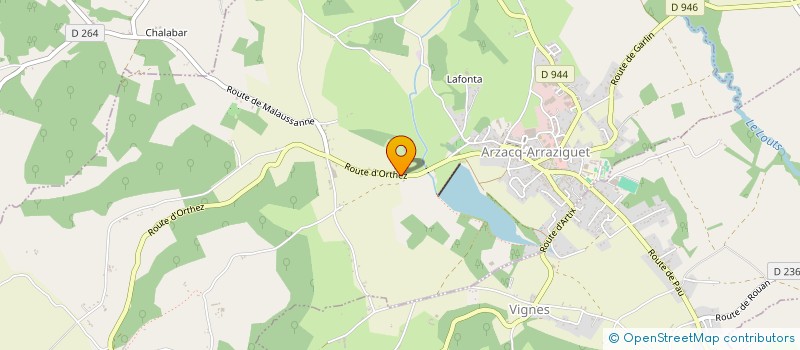 localisation de l'entreprise SCEA LABERE  ARZACQ-ARRAZIGUET