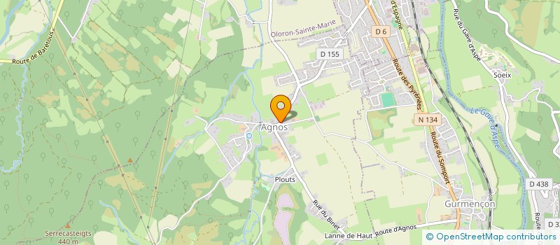 localisation de l'entreprise SCEA LABIGNERE à AGNOS
