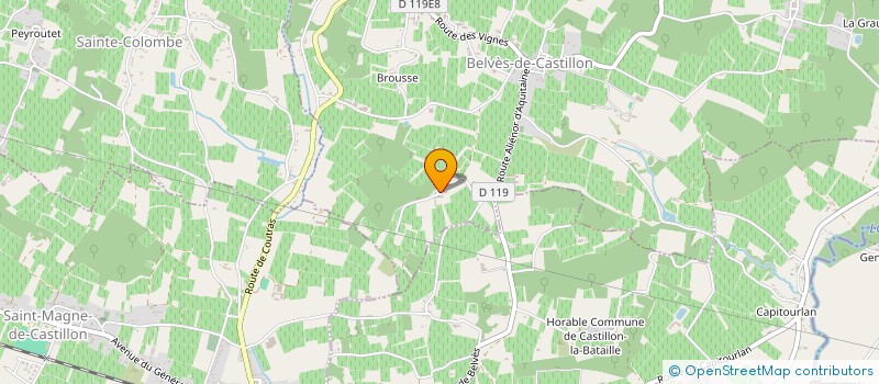 localisation de l'entreprise SCEA LACROIX LARTIGUE à BELVES-DE-CASTILLON