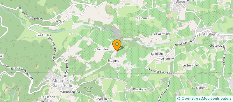 localisation de l'entreprise SCEA LACROIX ROCHE à SAINT-JULIEN