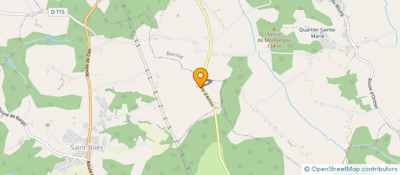 localisation de l'entreprise SCEA LAGARDERE  SAINT-BOES