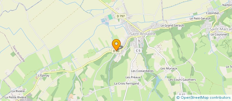 localisation de l'entreprise SCEA LAMBERT GILLES à SAINT-BROLADRE