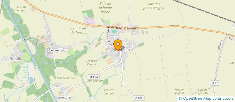 localisation de l'entreprise SCEA LE BALENTREUX  OFFOY