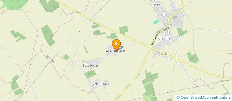 localisation de l'entreprise SCEA LE BOIS DES FOURCHES  CLAVILLE