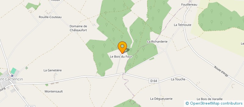 localisation de l'entreprise SCEA LE BOIS DU FOUR à SAINT-LACTENCIN