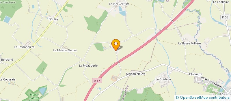 localisation de l'entreprise SCEA LE BOIS GIRARD à SAINT-FULGENT