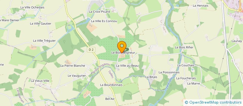 localisation de l'entreprise SCEA LE BOIS SEIGNEUR à PLESLIN TRIGAVOU