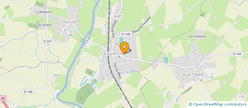 localisation de l'entreprise SCEA LE BOULAY  SAINT JEAN D ASSE