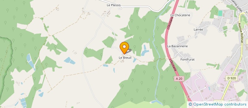 localisation de l'entreprise SCEA LE BREUIL à ARGENTON-SUR-CREUSE