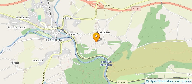 localisation de l'entreprise SCEA LE BRIS JEAN NOEL  BON REPOS SUR BLAVET