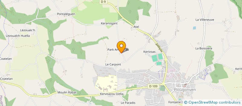 localisation de l'entreprise SCEA LE CARPONT  PLOUGONVEN