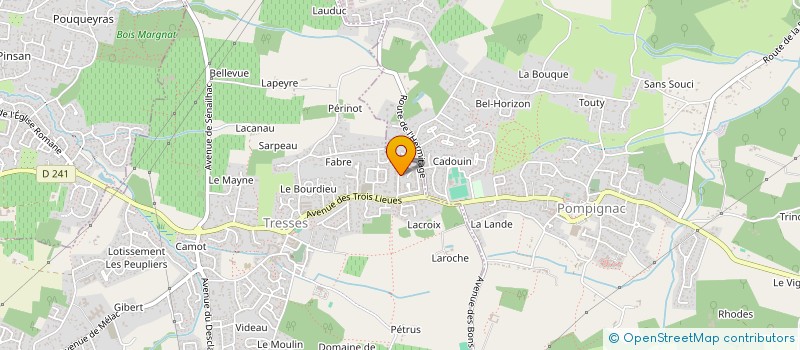 localisation de l'entreprise SCEA LE CHAUFFOUR à TRESSES