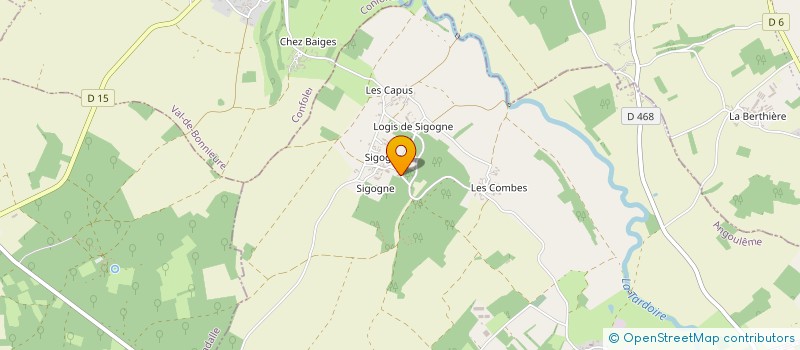 localisation de l'entreprise SCEA LE CHENE VERT à COULGENS
