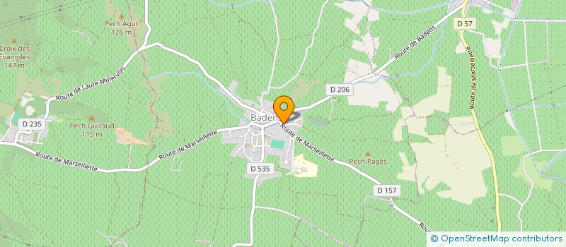 localisation de l'entreprise SCEA LE CLOS DES OLIVIERS  BADENS