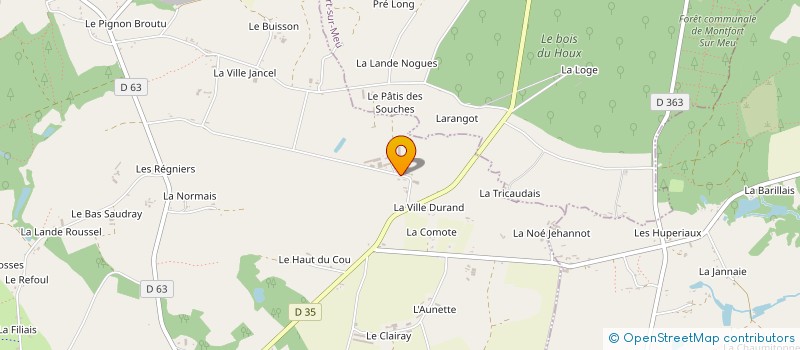 localisation de l'entreprise SCEA LE CLOS ES ARCHERS  IFFENDIC