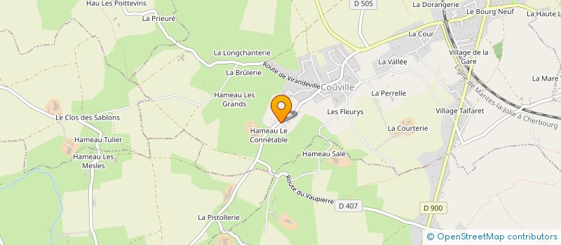 localisation de l'entreprise SCEA LE CONNETABLE à COUVILLE