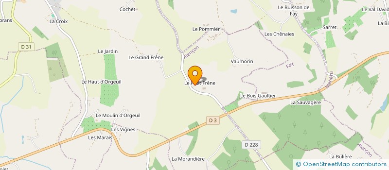 localisation de l'entreprise SCEA LE COUCHIS à FERRIERES-LA-VERRERIE
