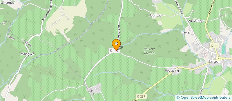 localisation de l'entreprise SCEA LE COURSIER D'OR  TARGON
