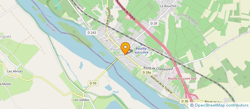 localisation de l'entreprise SCEA LE DOMAINE SAGET à POUILLY-SUR-LOIRE