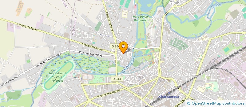 localisation de l'entreprise SCEA LE FRESNE à CHATEAUROUX