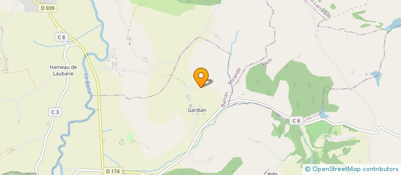 localisation de l'entreprise SCEA LE GARDIAN D'EN HAUT à BARRAN