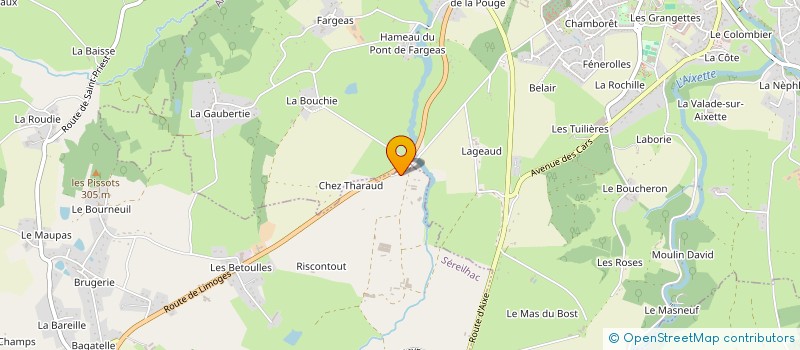 localisation de l'entreprise SCEA LE GELINIER à SEREILHAC