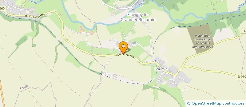 localisation de l'entreprise SCEA LE GRAND FLAVIGNY  FLAVIGNY-LE-GRAND-ET-BEAURAIN