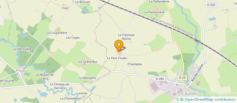 localisation de l'entreprise SCEA LE GRAND FOUILLU  VAL-DU-MAINE