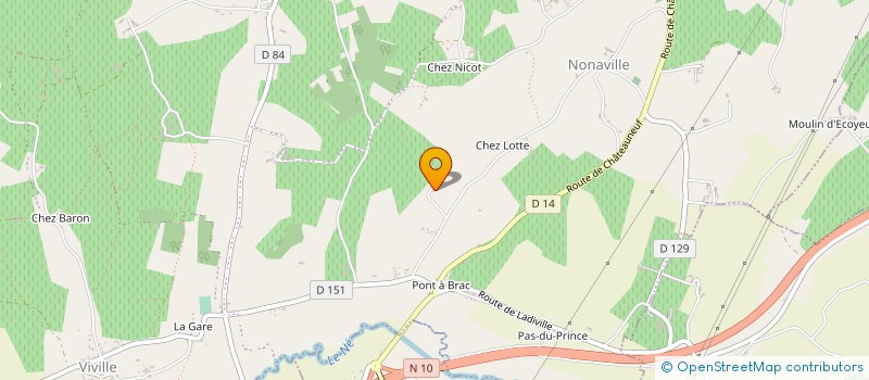 localisation de l'entreprise SCEA LE MAINE FRUGIER à BELLEVIGNE