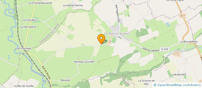 localisation de l'entreprise SCEA LE MANOIR à LE MESNIL-AUBERT