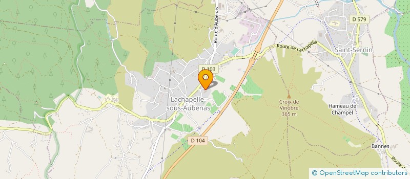 localisation de l'entreprise SCEA LE MAS DE VINOBRE  LACHAPELLE-SOUS-AUBENAS