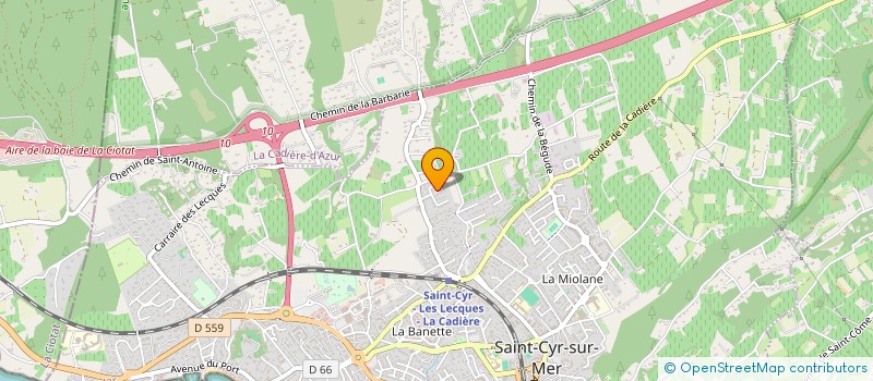 localisation de l'entreprise SCEA LE MOULIN à SAINT-CYR-SUR-MER