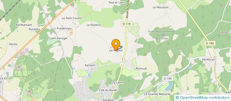 localisation de l'entreprise SCEA LE NID DU SOLEIL à CARNAC
