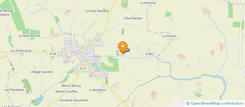 localisation de l'entreprise SCEA LE PAS AUX CHEVAUX à PASSAIS VILLAGES