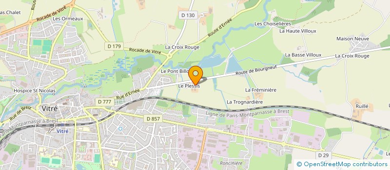 localisation de l'entreprise SCEA LE PLESSIS  VITRE