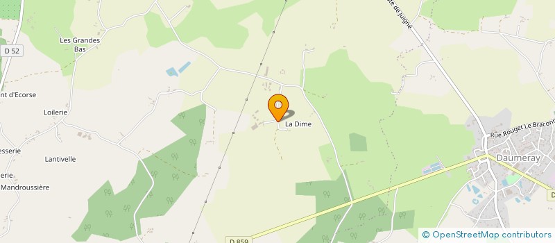 localisation de l'entreprise SCEA LE PORAGE  MORANNES SUR SARTHE-DAUMERAY