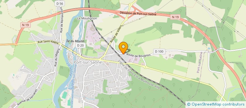 localisation de l'entreprise SCEA LE POTAGER BIO 70  PORT-SUR-SAONE