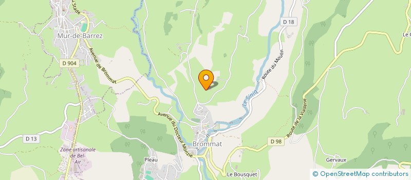 localisation de l'entreprise SCEA LE POUGET  BROMMAT