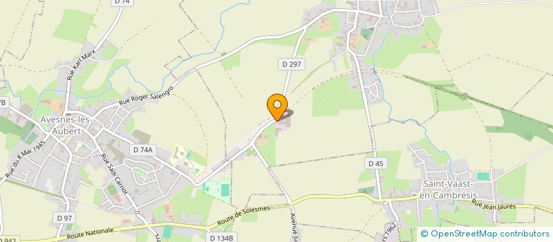 localisation de l'entreprise SCEA LE PRE VERT à SAINT-AUBERT