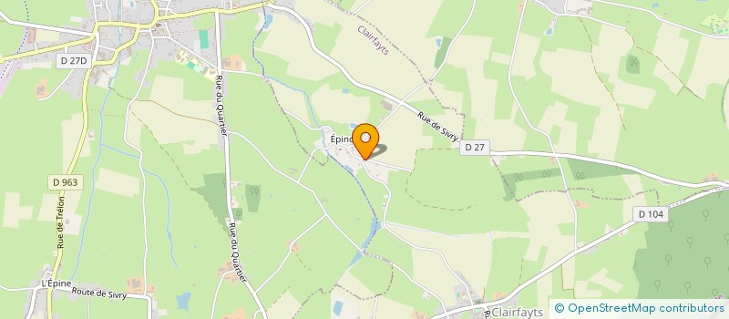 localisation de l'entreprise SCEA LE RELAIS DES PETITES BRUYERES  CLAIRFAYTS