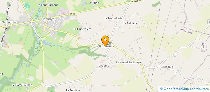 localisation de l'entreprise SCEA LE ROCHER à HAMBYE