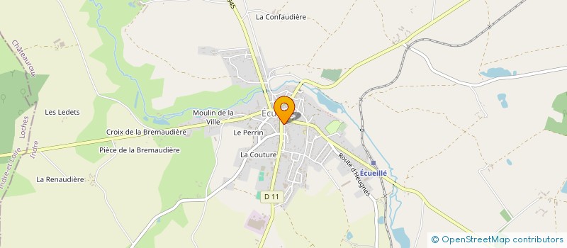 localisation de l'entreprise SCEA LE SANDILLAT à ECUEILLE