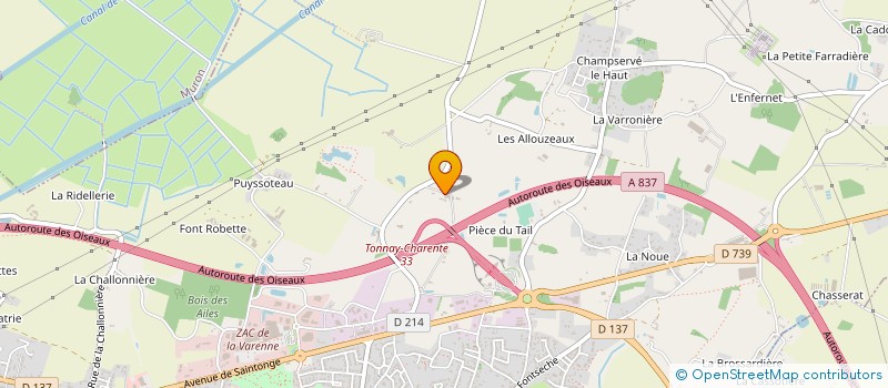 localisation de l'entreprise SCEA LE TAIL à TONNAY-CHARENTE