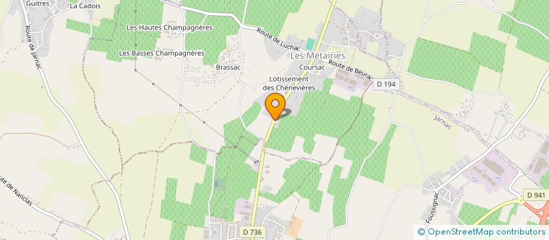 localisation de l'entreprise SCEA LE TREUIL à FOUSSIGNAC