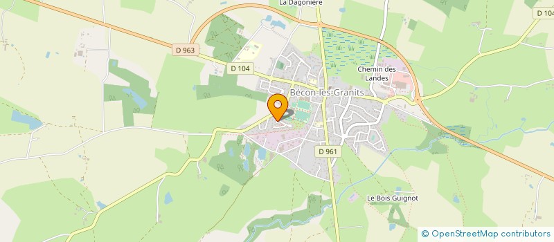 localisation de l'entreprise SCEA LE VIEUX CHENE à VAL D'ERDRE-AUXENCE
